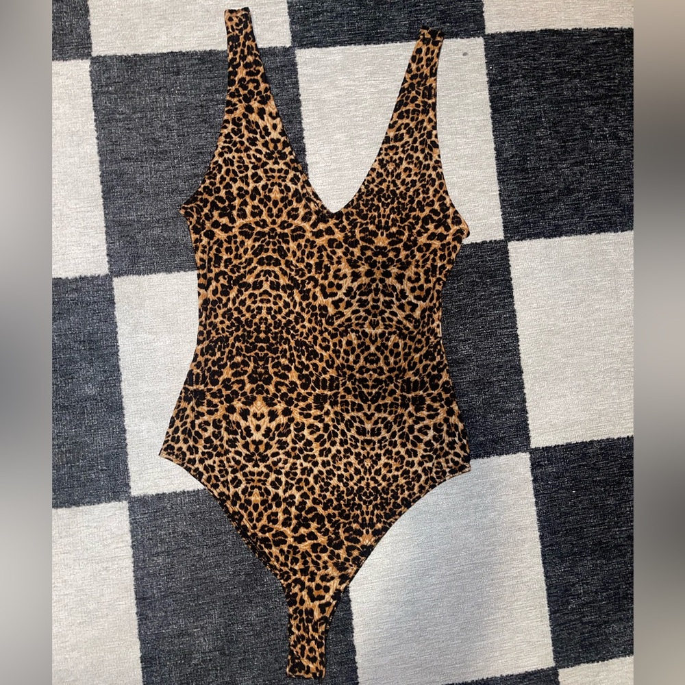 Cheetah print body suit